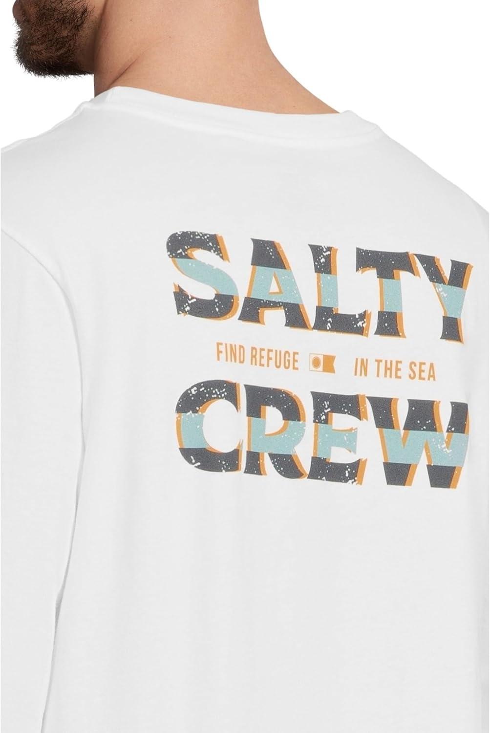 image:imageSalty Crew Mens Offset Long Sleeve TeeWhite