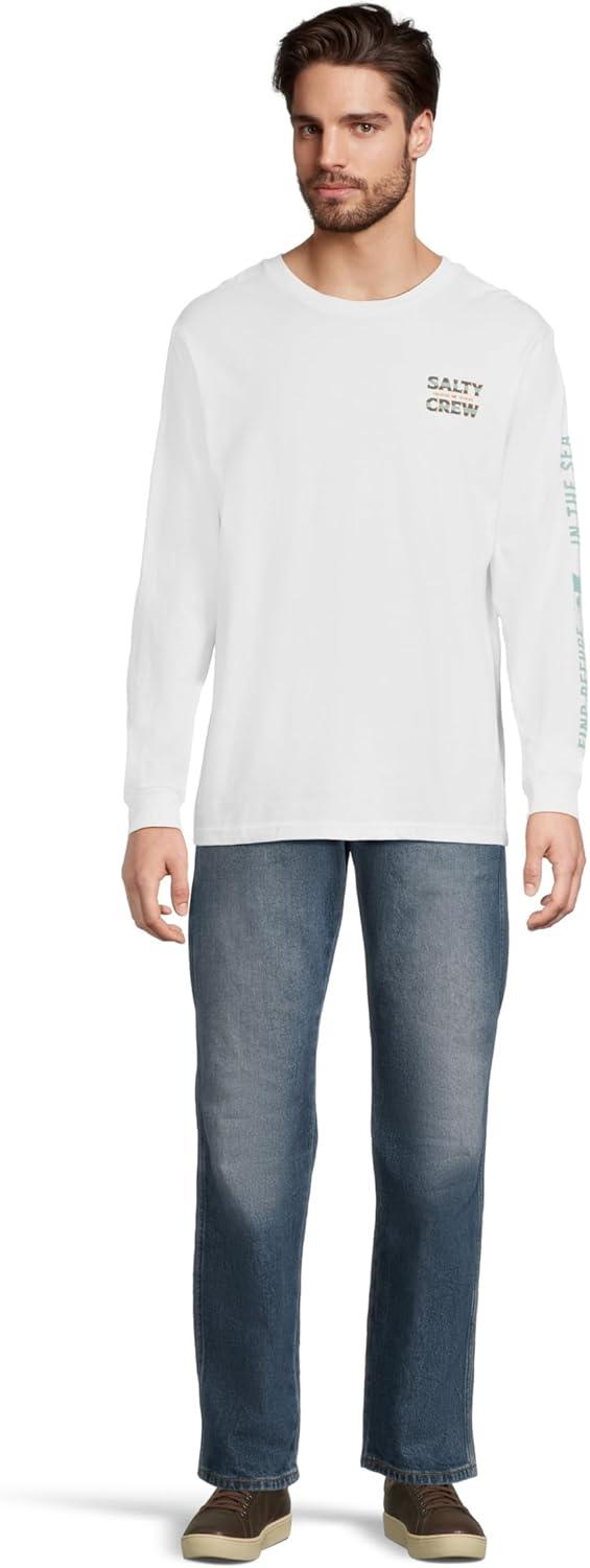 image:imageSalty Crew Mens Offset Long Sleeve TeeWhite
