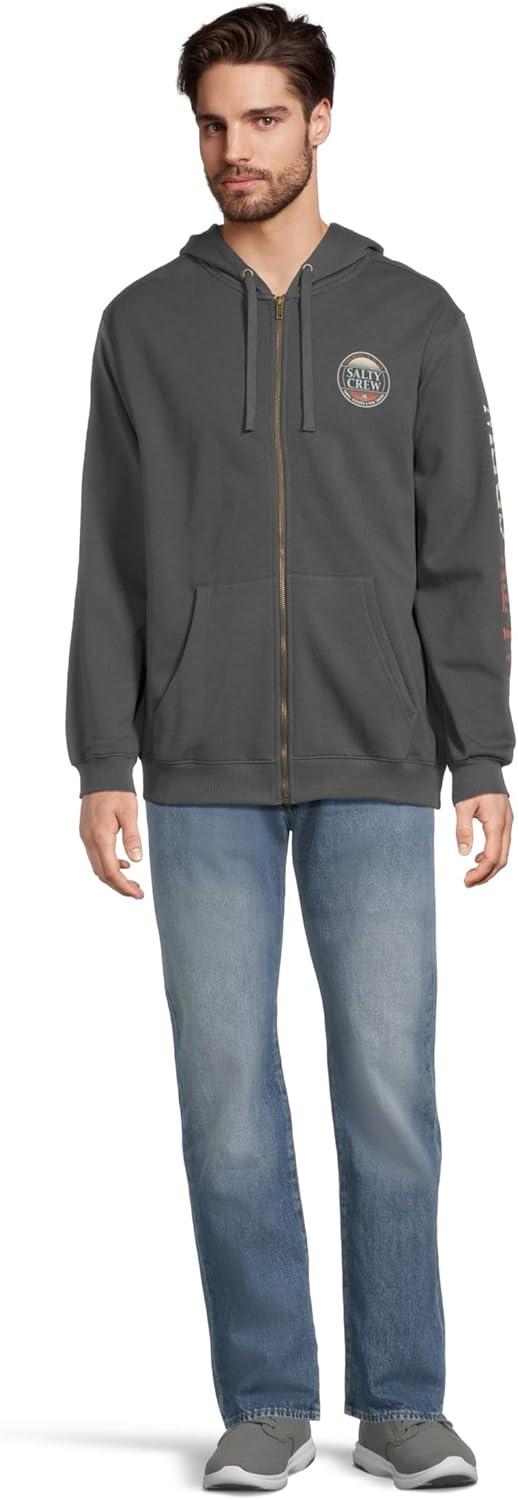 image:imageSalty Crew mens Simple Fade Zip FleeceCharcoal
