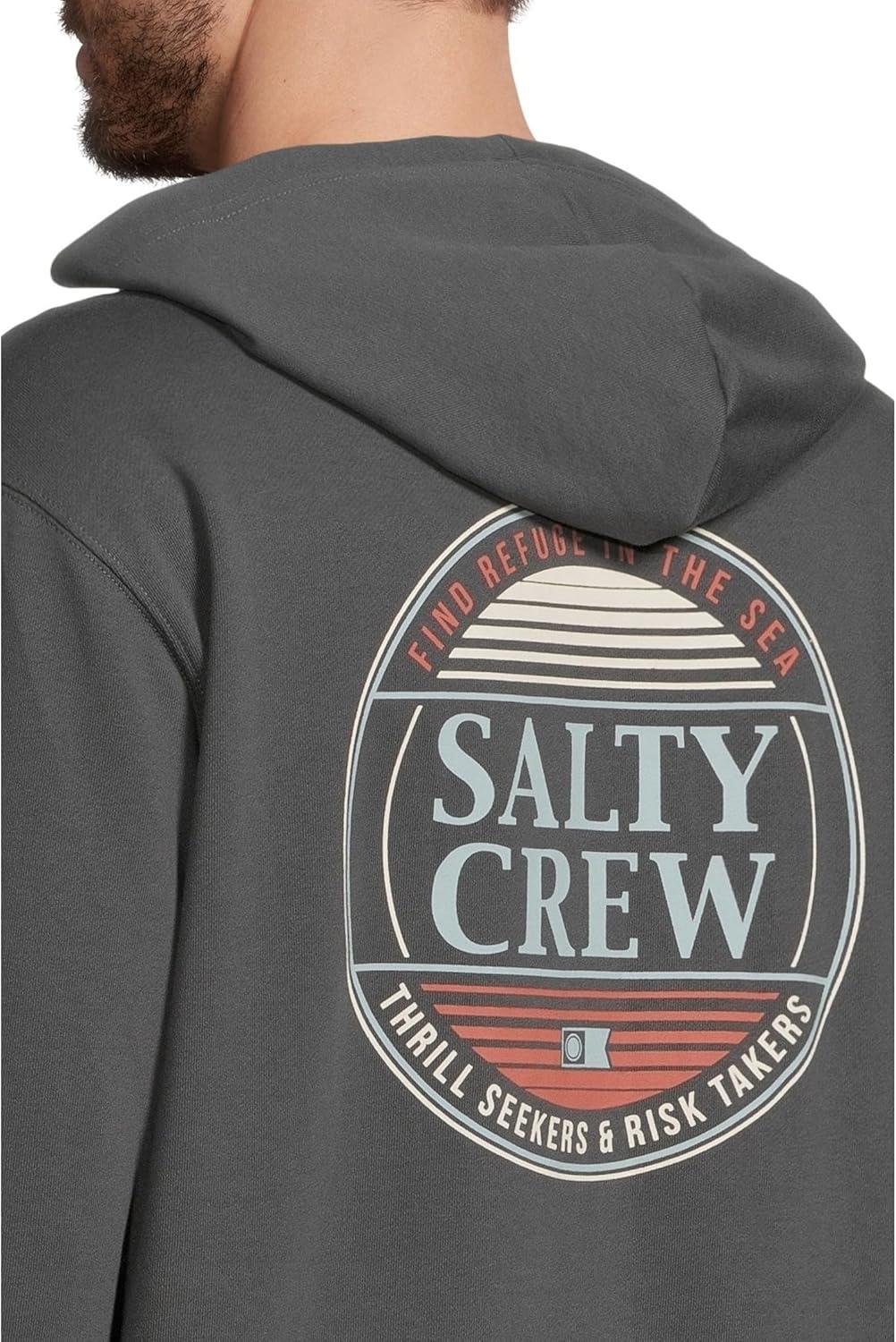 image:imageSalty Crew mens Simple Fade Zip FleeceCharcoal