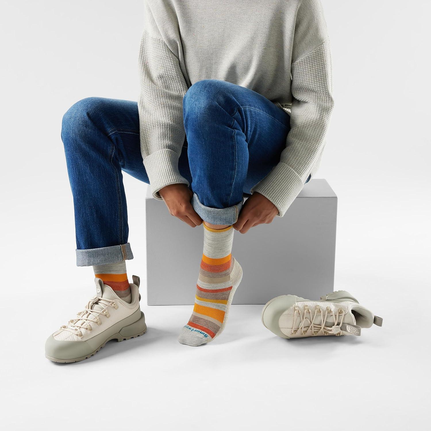 image:imageSmartwool Unisex Everyday Multistripe Crew SocksAsh