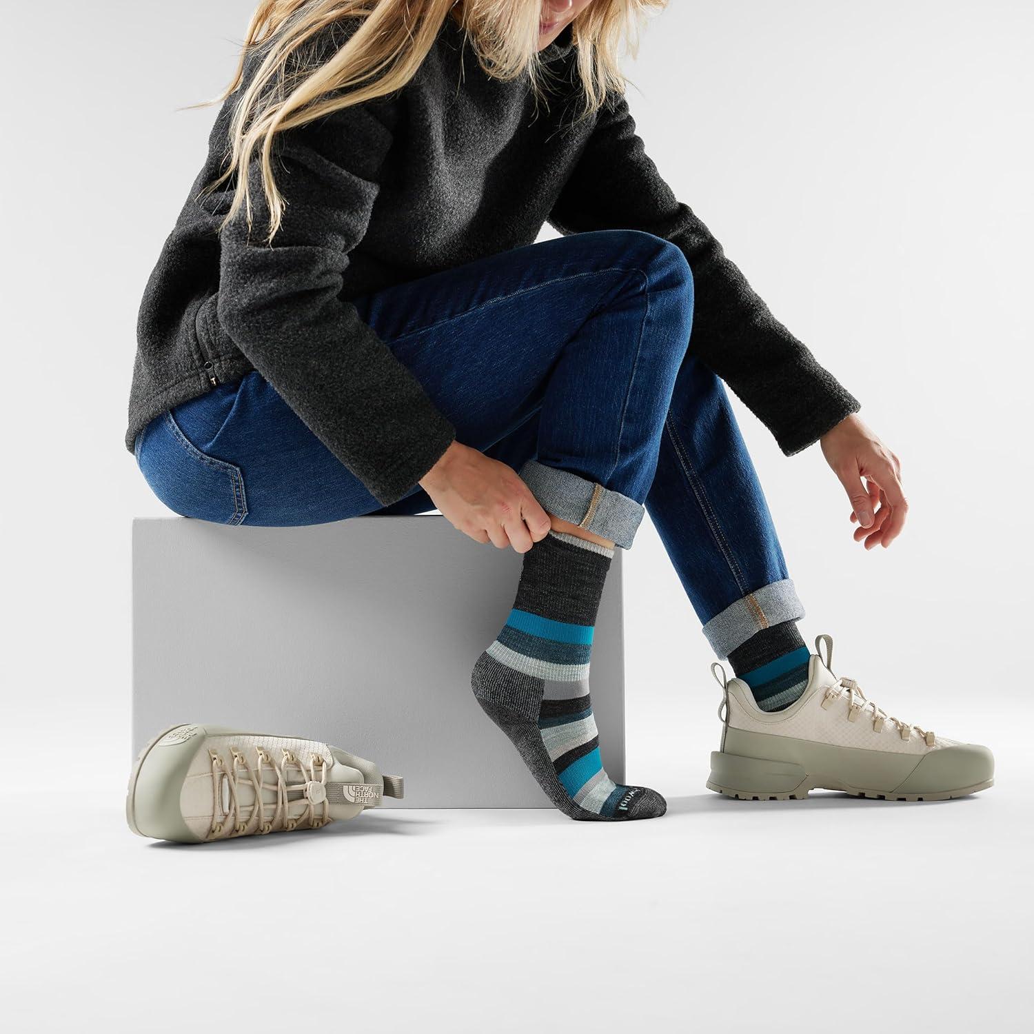 image:imageSmartwool Unisex Everyday Multistripe Crew SocksCharcoal