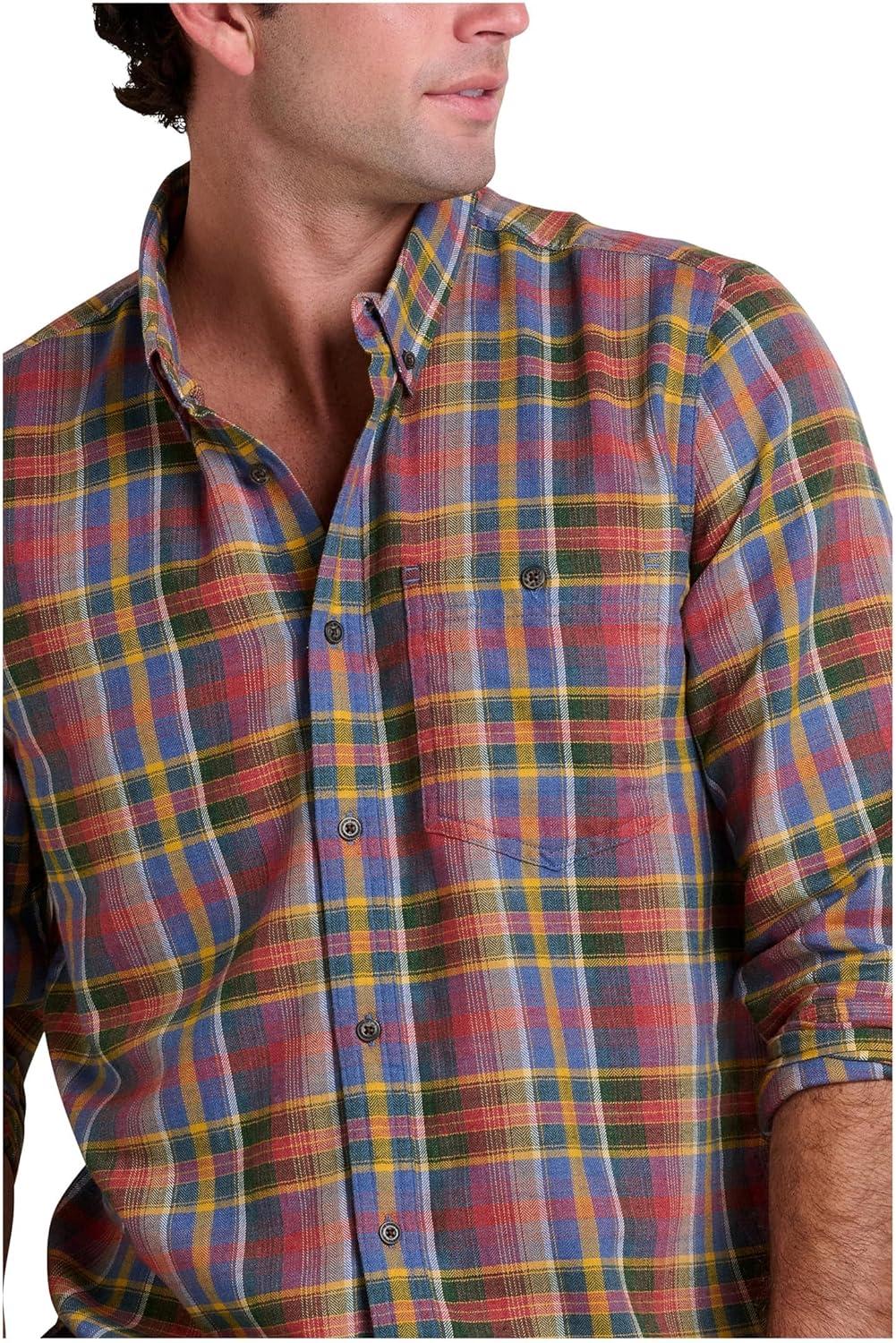 image:imageToadampCo Airsmyth Long Sleeve ShirtGold Multi Plaid