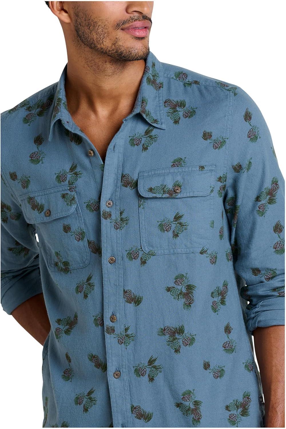 image:imageToadampCo Creekwater Long Sleeve ShirtInk Pinecone Print