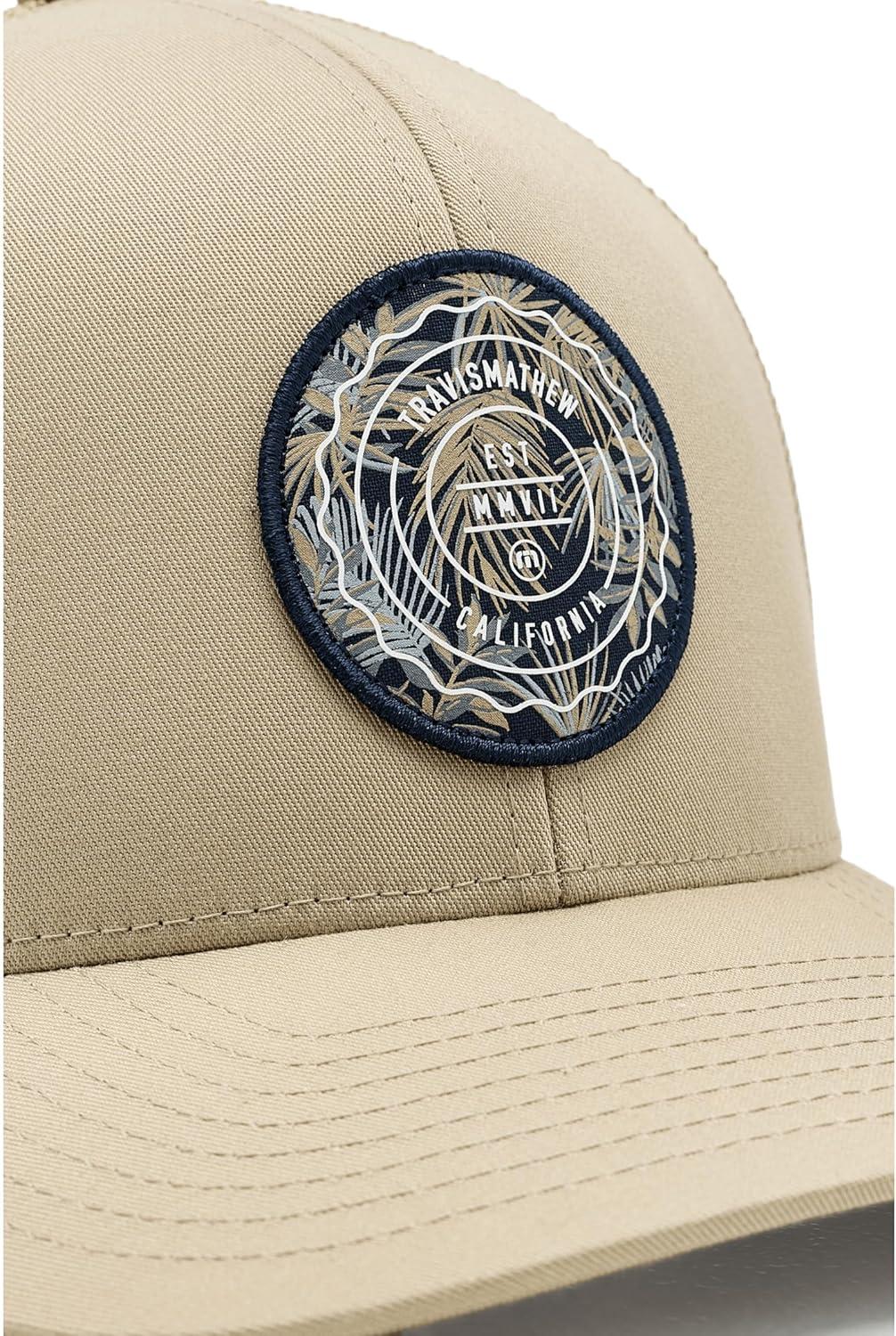 image:imageTravisMathew Mens The Patch Floral HatWeathered Teak