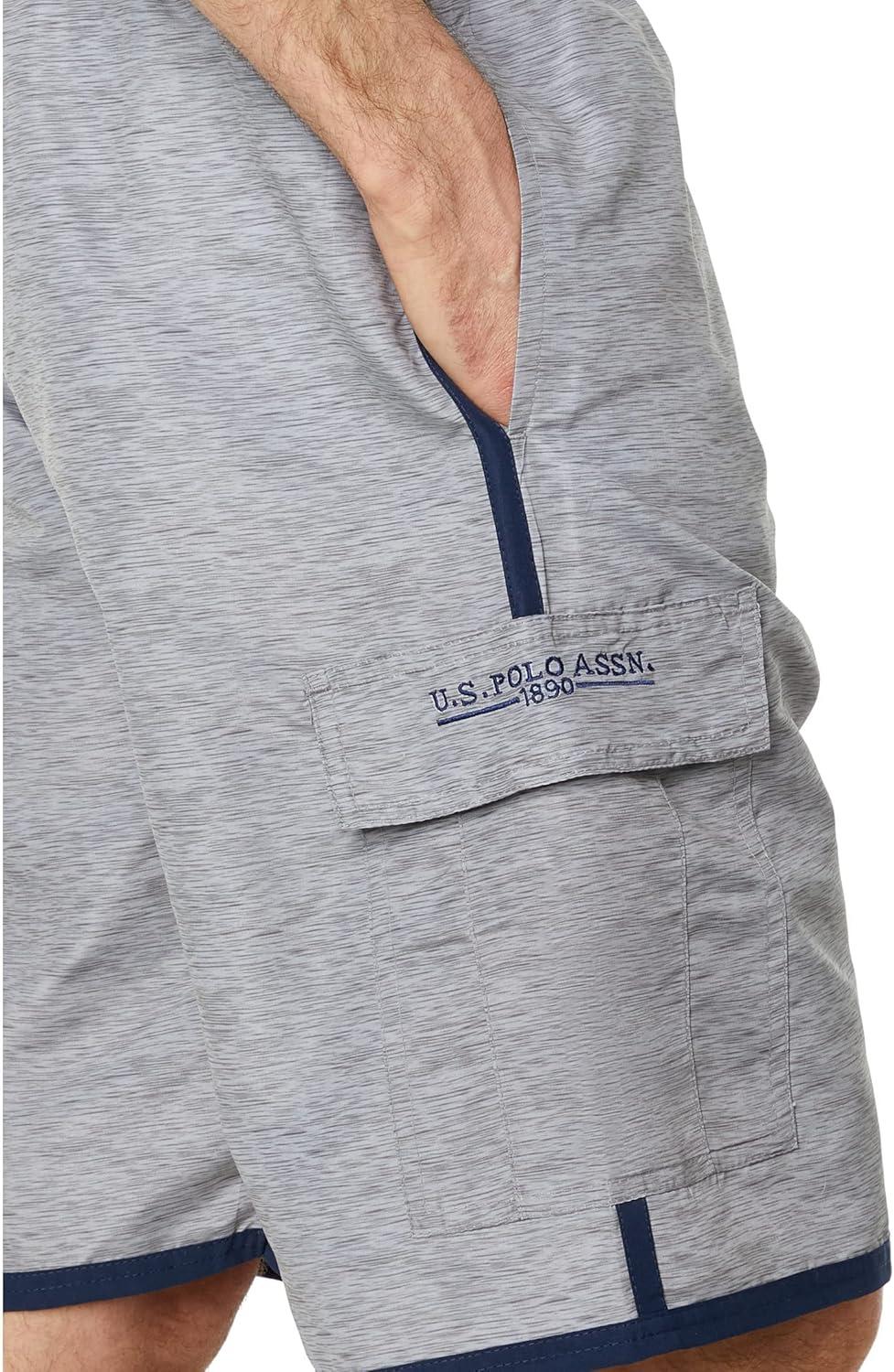 image:imageUS POLO ASSN Basic Cargo Swim ShortsHeather Gray
