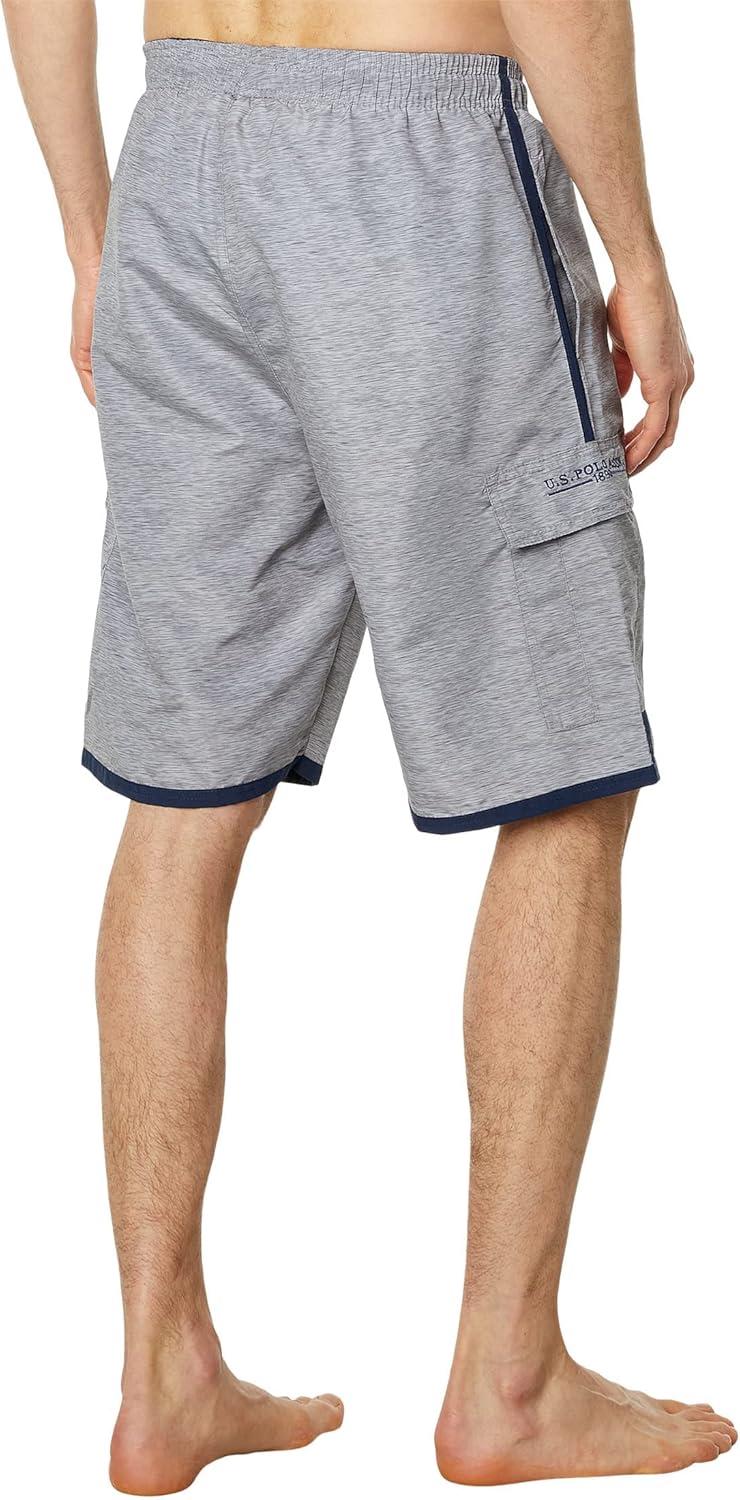 image:imageUS POLO ASSN Basic Cargo Swim ShortsHeather Gray