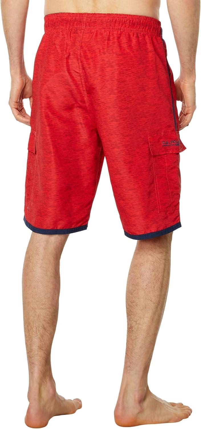 image:imageUS POLO ASSN Basic Cargo Swim ShortsRed Heather