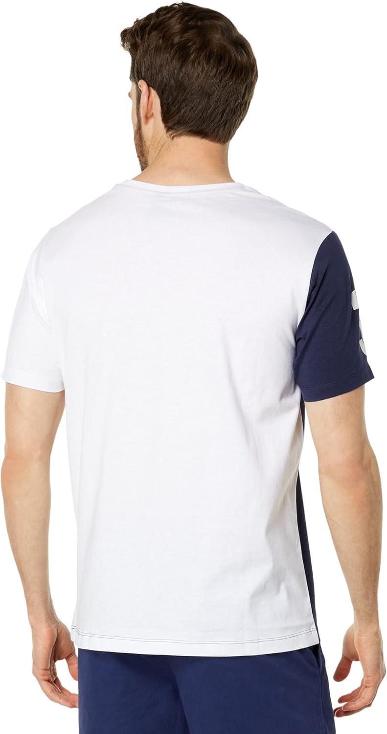 image:imageUS POLO ASSN Short Sleeve Diagonal ColorBlock Jersey TeeWhite