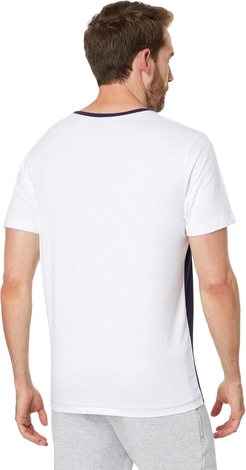 image:imageUS Polo ASSN Mens Short Sleeve Colorblock Crew Neck Jersey Tee ShirtWhite