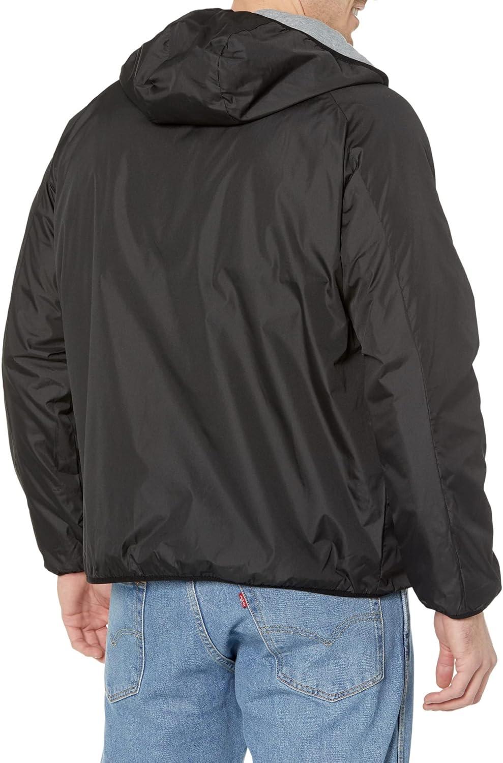 image:imageUS Polo Assn Reversible Poly Shell to Fleece Hooded Jacket OuterwearBlack 9029