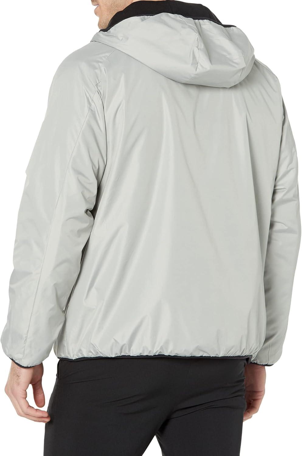 image:imageUS Polo Assn Reversible Poly Shell to Fleece Hooded Jacket OuterwearLimestone Hdlh