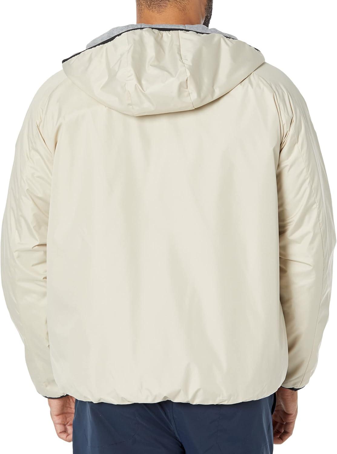 image:imageUS Polo Assn Reversible Poly Shell to Fleece Hooded Jacket OuterwearOatmeal 6396