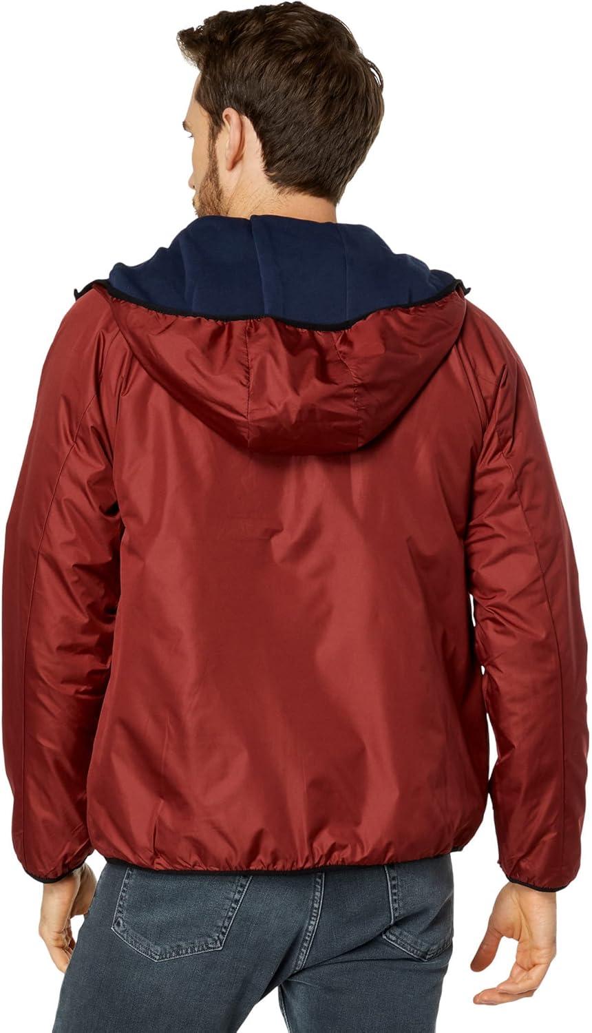 image:imageUS Polo Assn Reversible Poly Shell to Fleece Hooded Jacket OuterwearUniversity Red 9029
