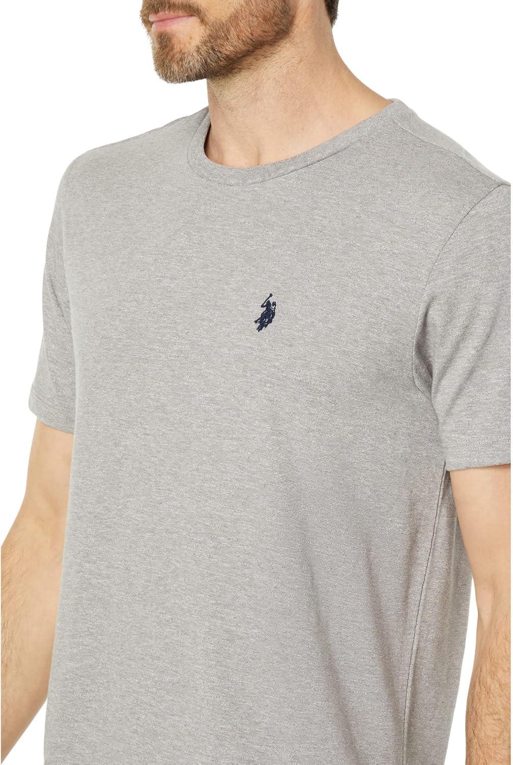 image:imageUS Polo Assn Short Sleeve Jersey Crew Neck Tee Heather Grey MD