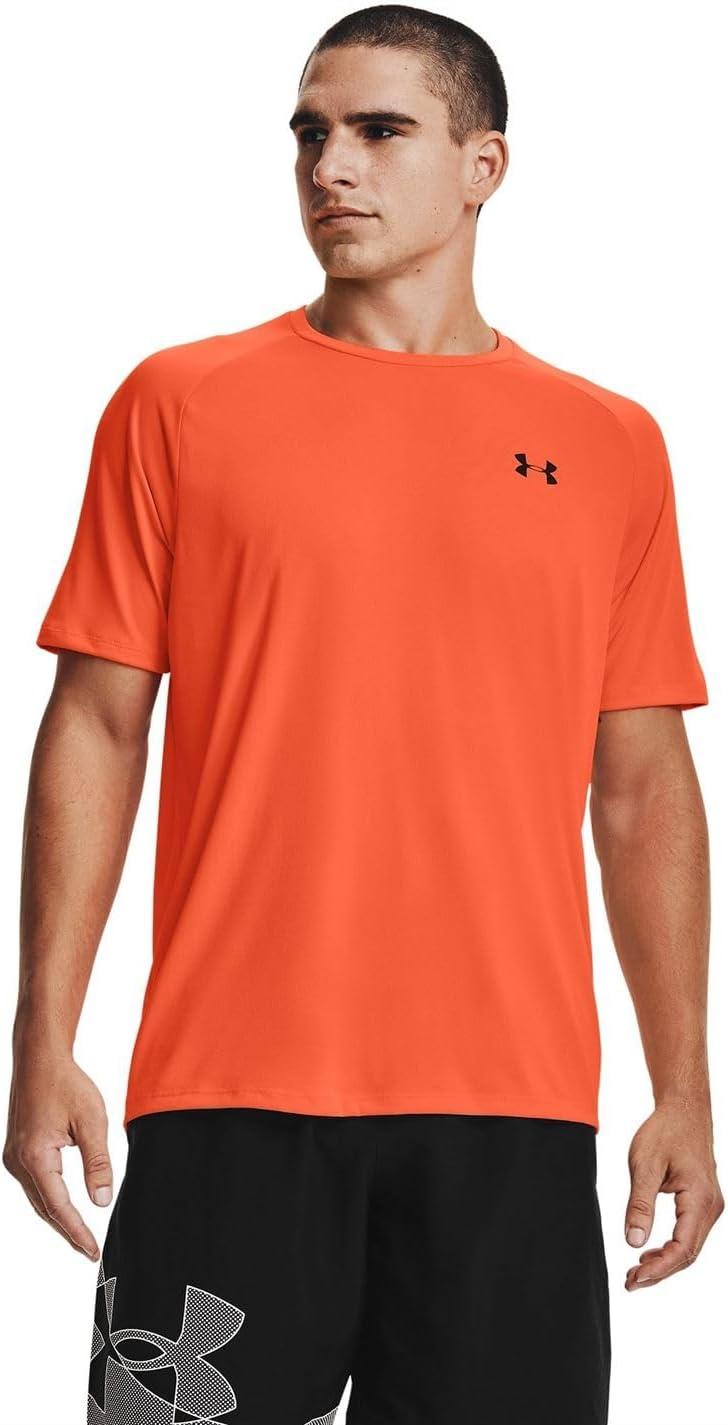 image:imageUnder Armour Mens Tech 20 ShortSleeve TshirtShirtBlaze Orange 825Black