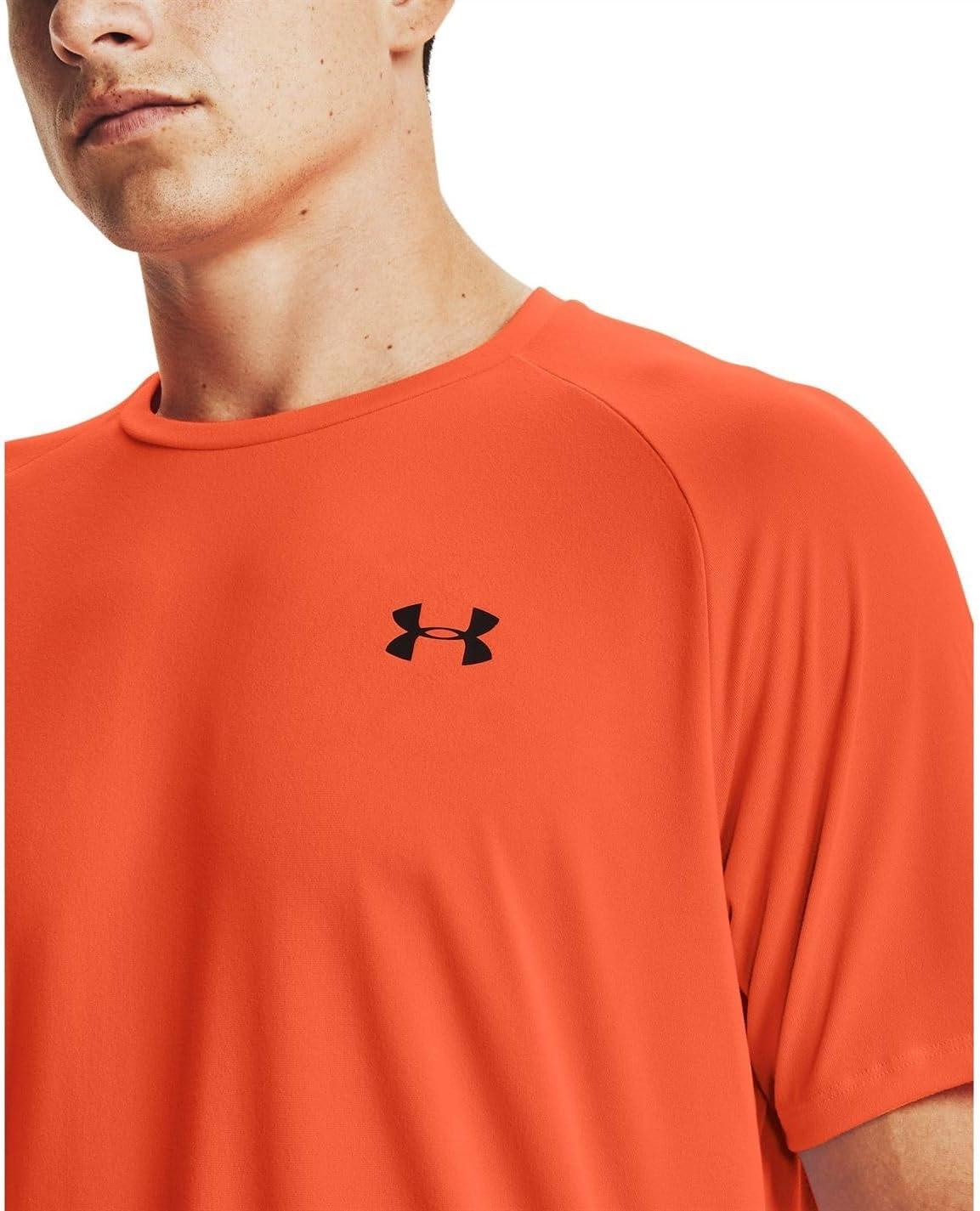 image:imageUnder Armour Mens Tech 20 ShortSleeve TshirtShirtBlaze Orange 825Black