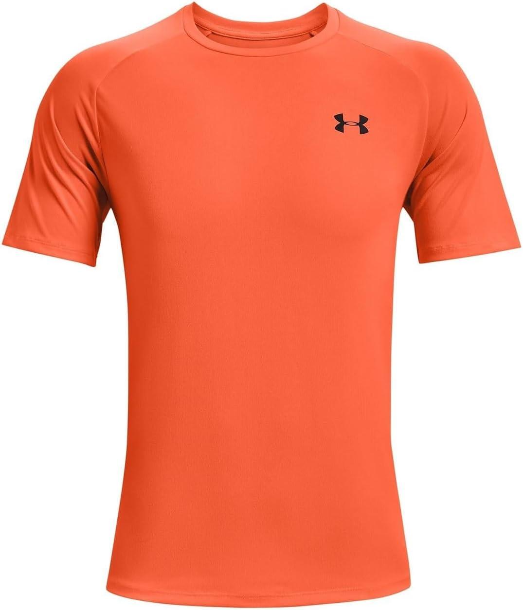 image:imageUnder Armour Mens Tech 20 ShortSleeve TshirtShirtBlaze Orange 825Black
