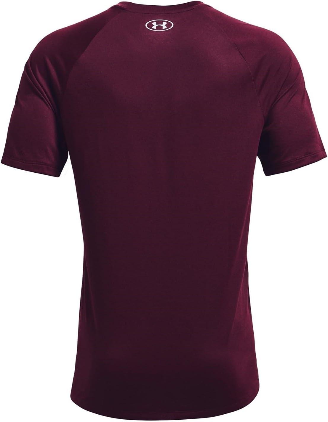 image:imageUnder Armour Mens Tech 20 ShortSleeve TshirtShirtDark Maroon 602White