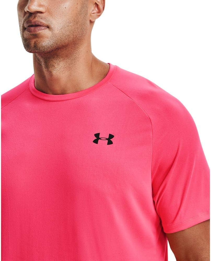 image:imageUnder Armour Mens Tech 20 ShortSleeve TshirtShirtPink Shock 684Black