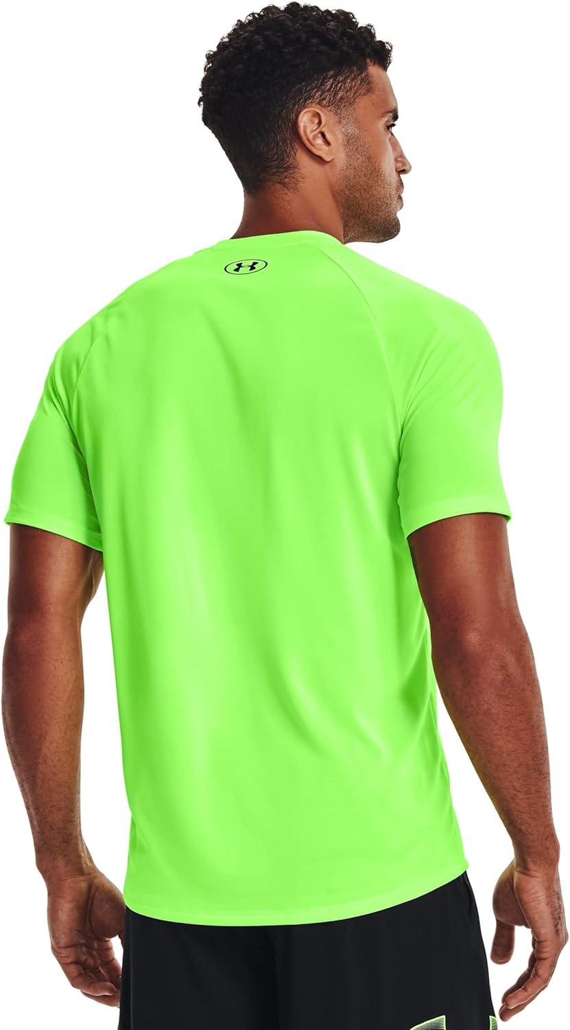 image:imageUnder Armour Mens Tech 20 ShortSleeve TshirtShirtQuirky Lime 752Black