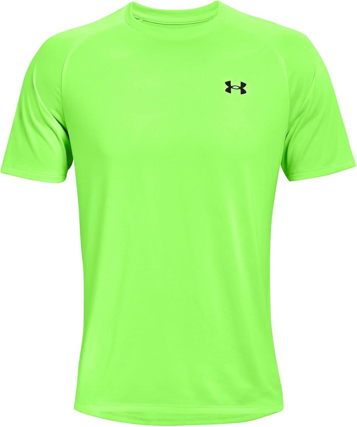 image:imageUnder Armour Mens Tech 20 ShortSleeve TshirtShirtQuirky Lime 752Black