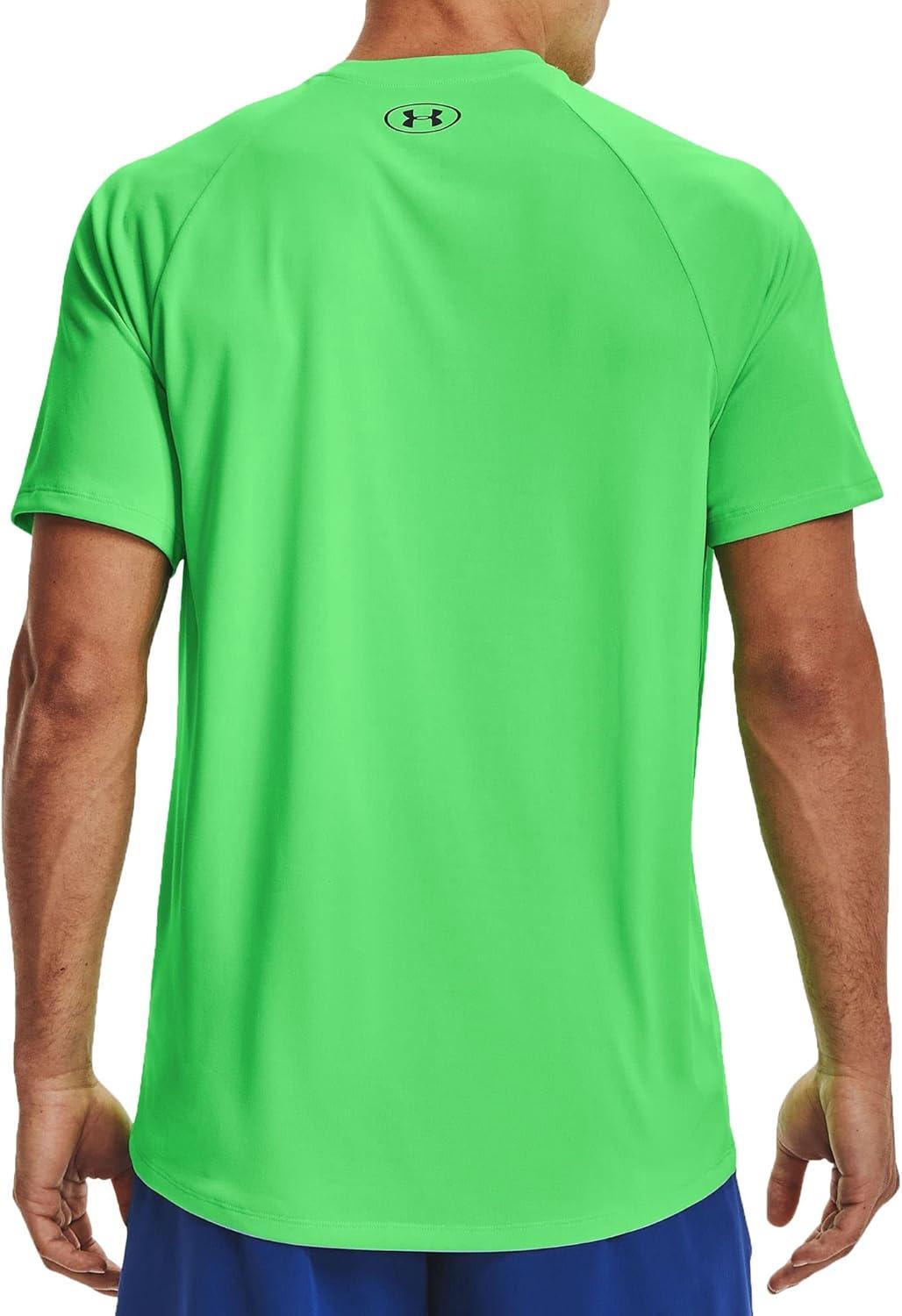 image:imageUnder Armour Mens Tech 20 ShortSleeve TshirtShirtStadium Green 341Black
