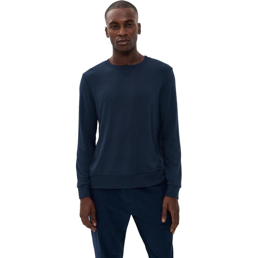 image:imageBeyond Yoga Mens Always Beyond Crew PulloverNocturnal Navy