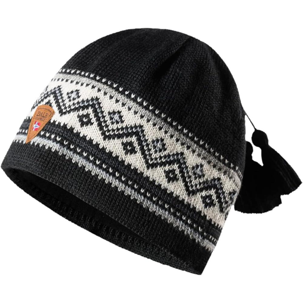 image:imageDale of Norway Vail Unisex Hat 100 Lightweight Wool Hat Winter Hats for Men Winter Hats for Women Unisex Wool BeanieBlack White Grey Sand