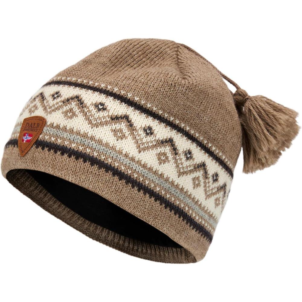image:imageDale of Norway Vail Unisex Hat 100 Lightweight Wool Hat Winter Hats for Men Winter Hats for Women Unisex Wool BeanieMountainstone Offwhite Coffee