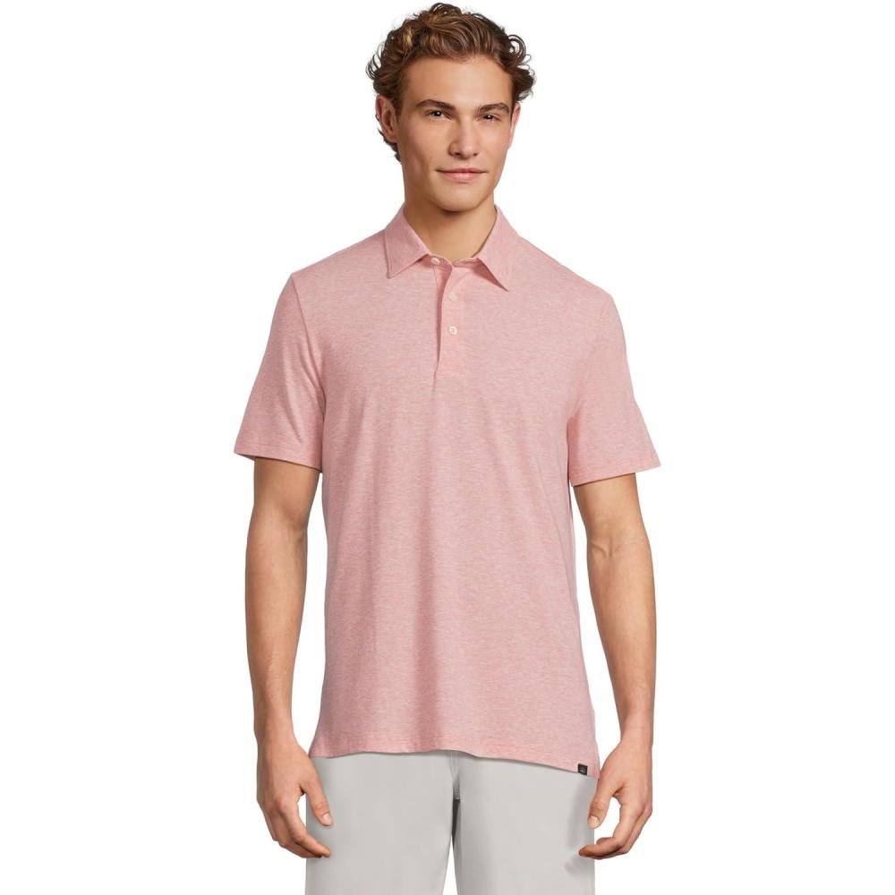 image:imageFaherty Mens Short Sleeve Movement PoloSunbeam Heather
