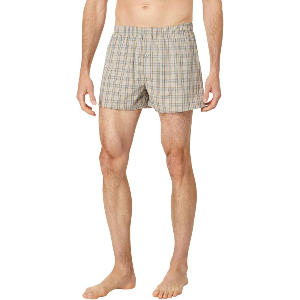 image:imageHANRO Mens Fancy Woven BoxerAmber Check