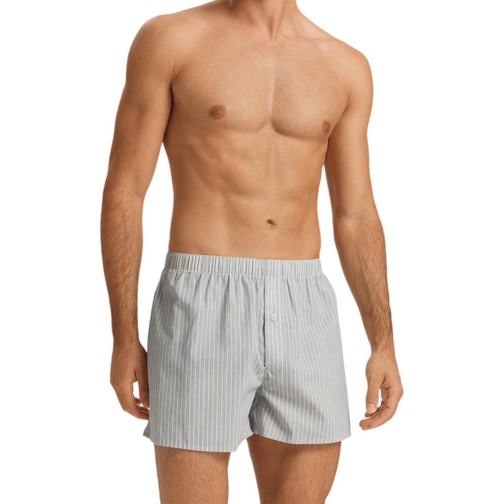 image:imageHANRO Mens Fancy Woven BoxerLight Stripe