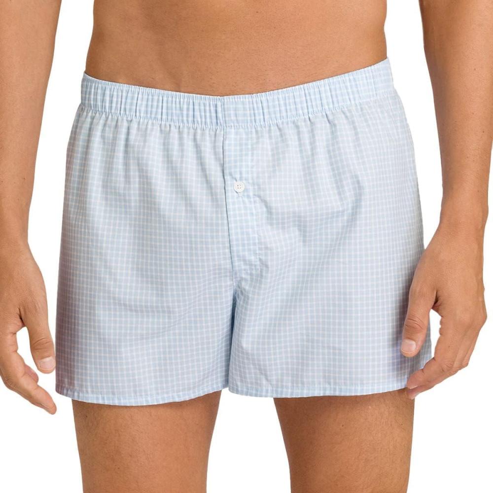 image:imageHANRO Mens Fancy Woven BoxerSmall Vichy Check