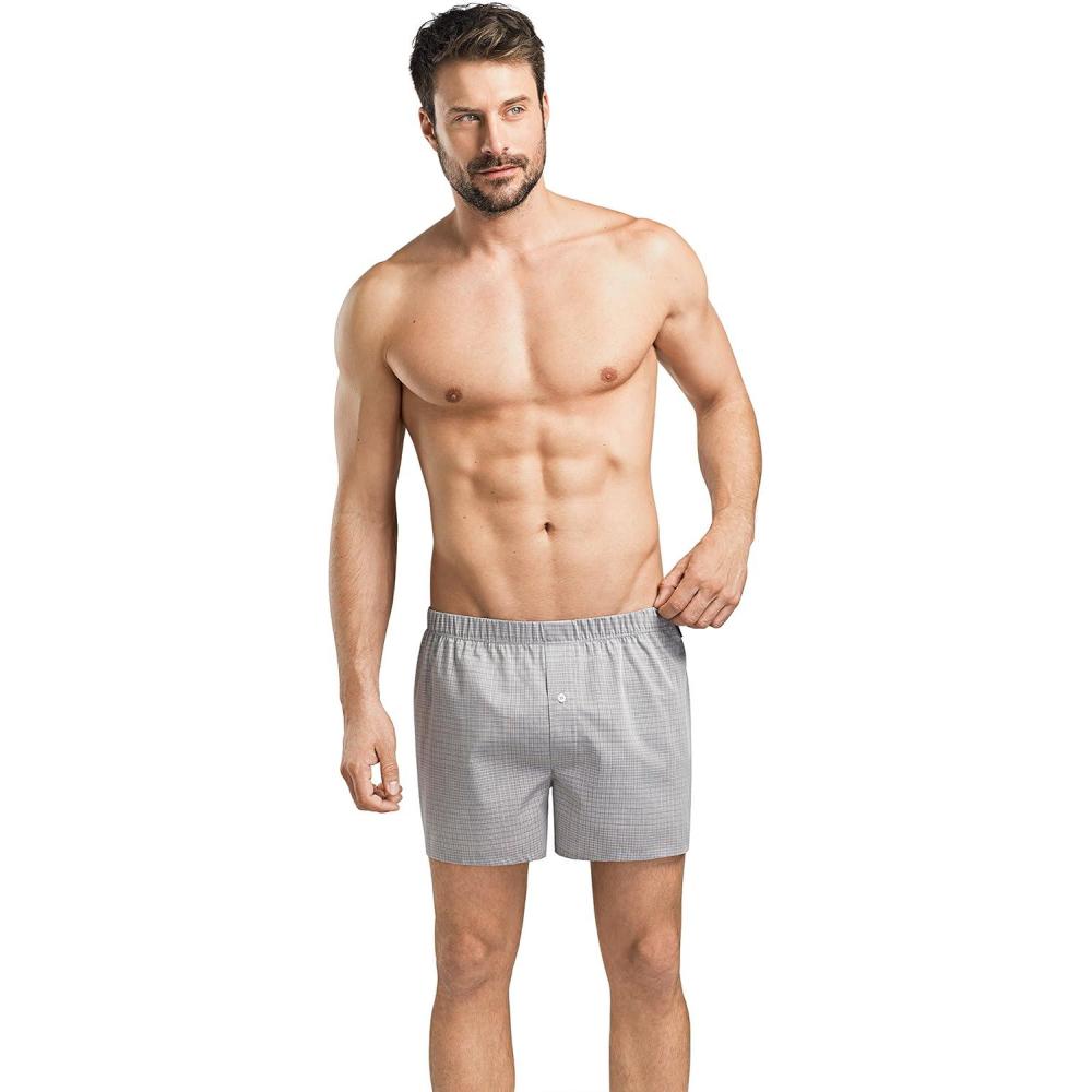 image:imageHANRO Mens Fancy Woven BoxerSubtle Check