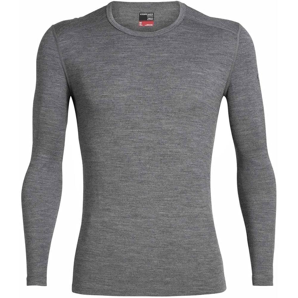 image:imageIcebreaker Merino Mens Mens 260 Tech Long Sleeve CreweGritstone Heather