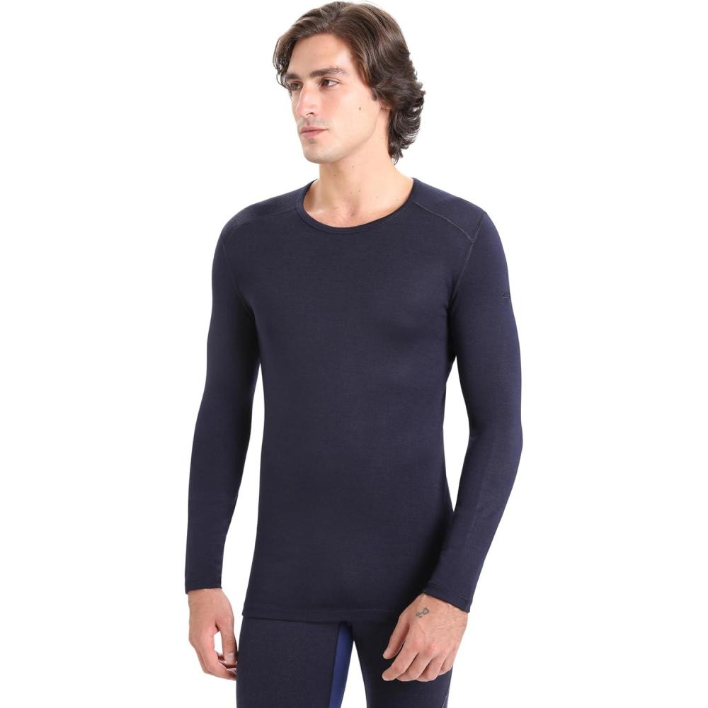 image:imageIcebreaker Merino Mens Mens 260 Tech Long Sleeve CreweMidnight Navy