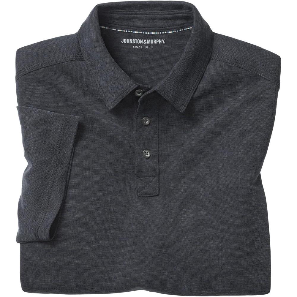 image:imageJohnston amp Murphy Mens Vintage Slub PoloBlack