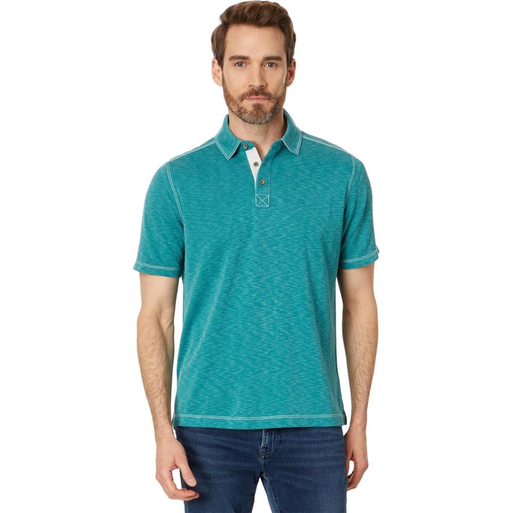 image:imageJohnston amp Murphy Mens Vintage Slub PoloGreen