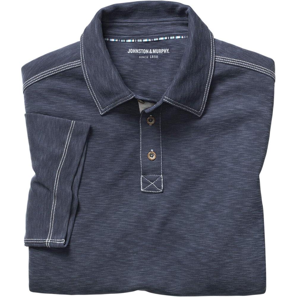 image:imageJohnston amp Murphy Mens Vintage Slub PoloNavy