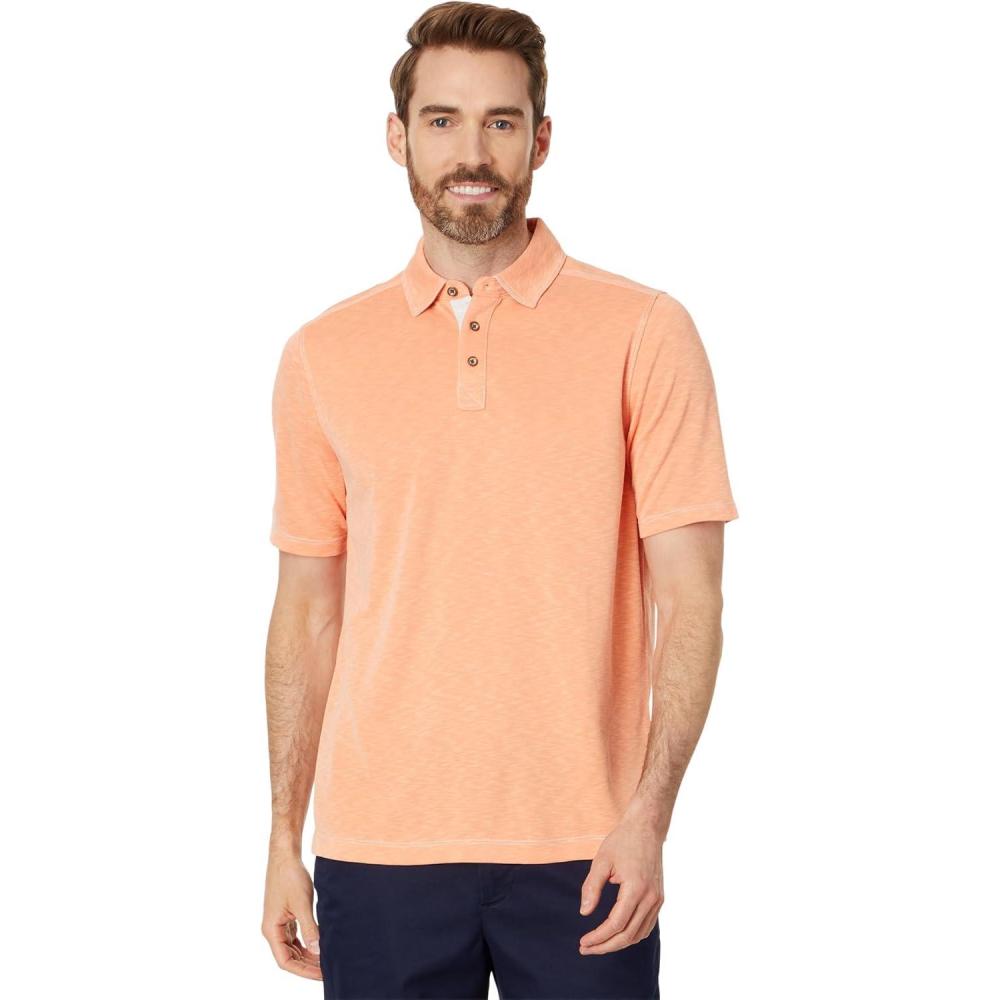 image:imageJohnston amp Murphy Mens Vintage Slub PoloOrange