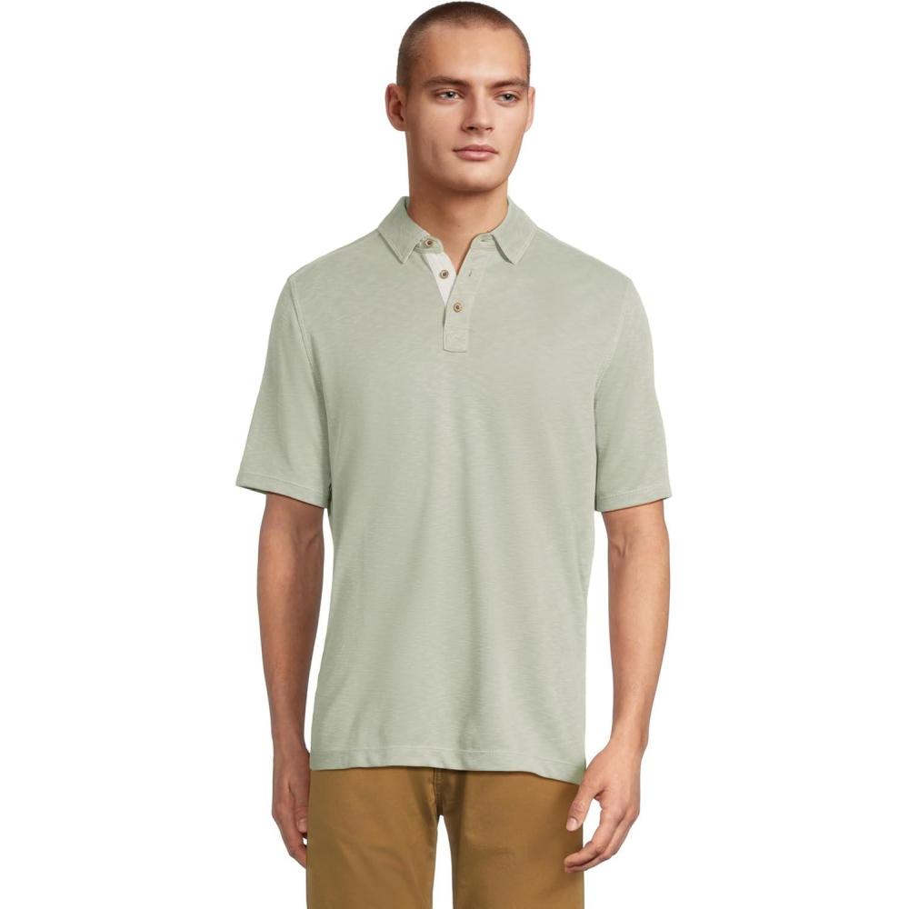 image:imageJohnston amp Murphy Mens Vintage Slub PoloSage