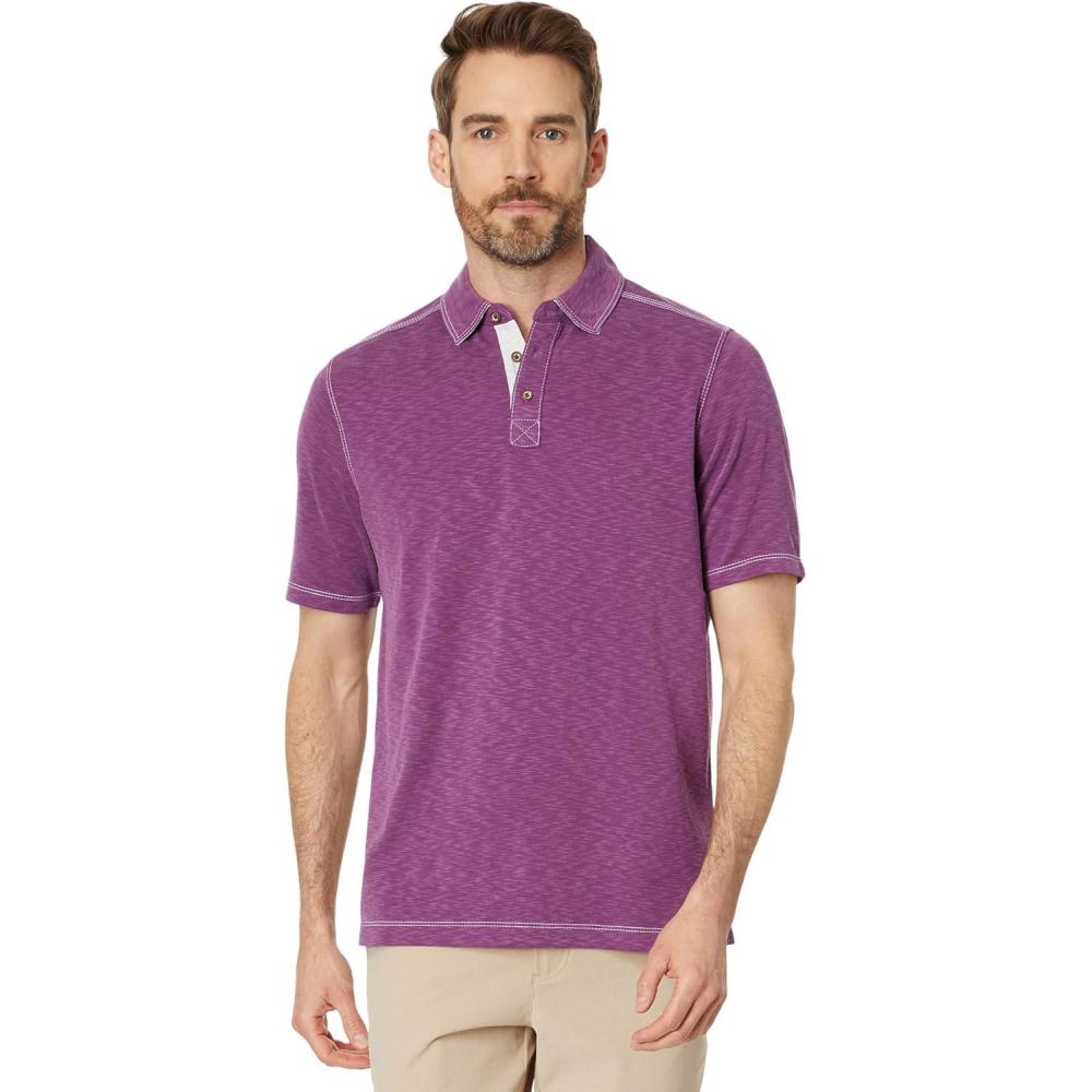 image:imageJohnston amp Murphy Mens Vintage Slub PoloWine