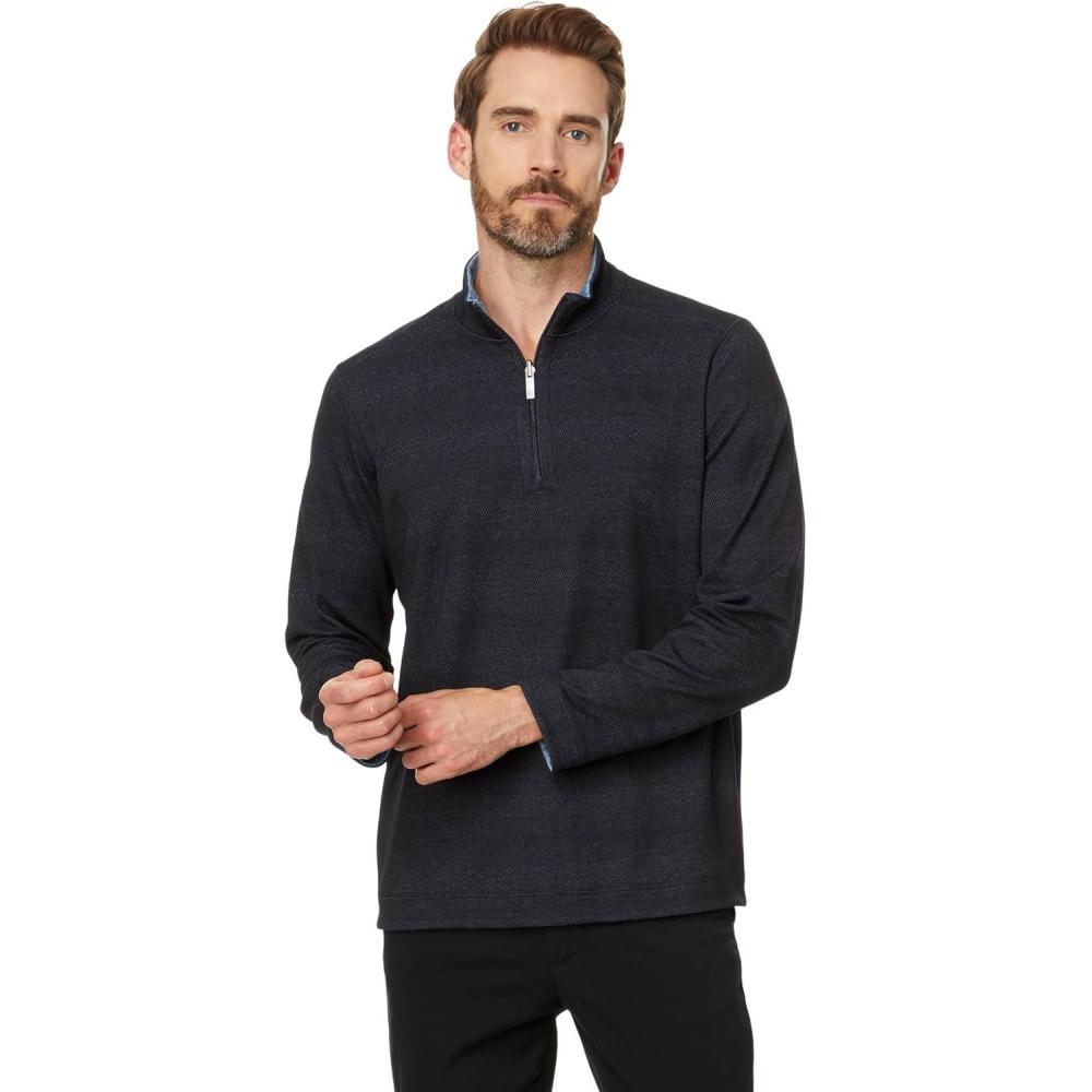 image:imageJohnston amp Murphy Mens Xc4 Performance Reversible Quarter ZipNavy