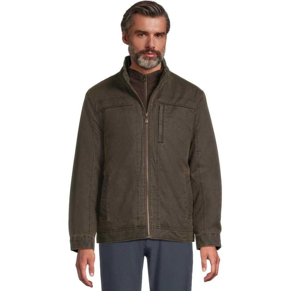 image:imageJohnston amp Murphy mens Antique Cotton JacketBrown 2