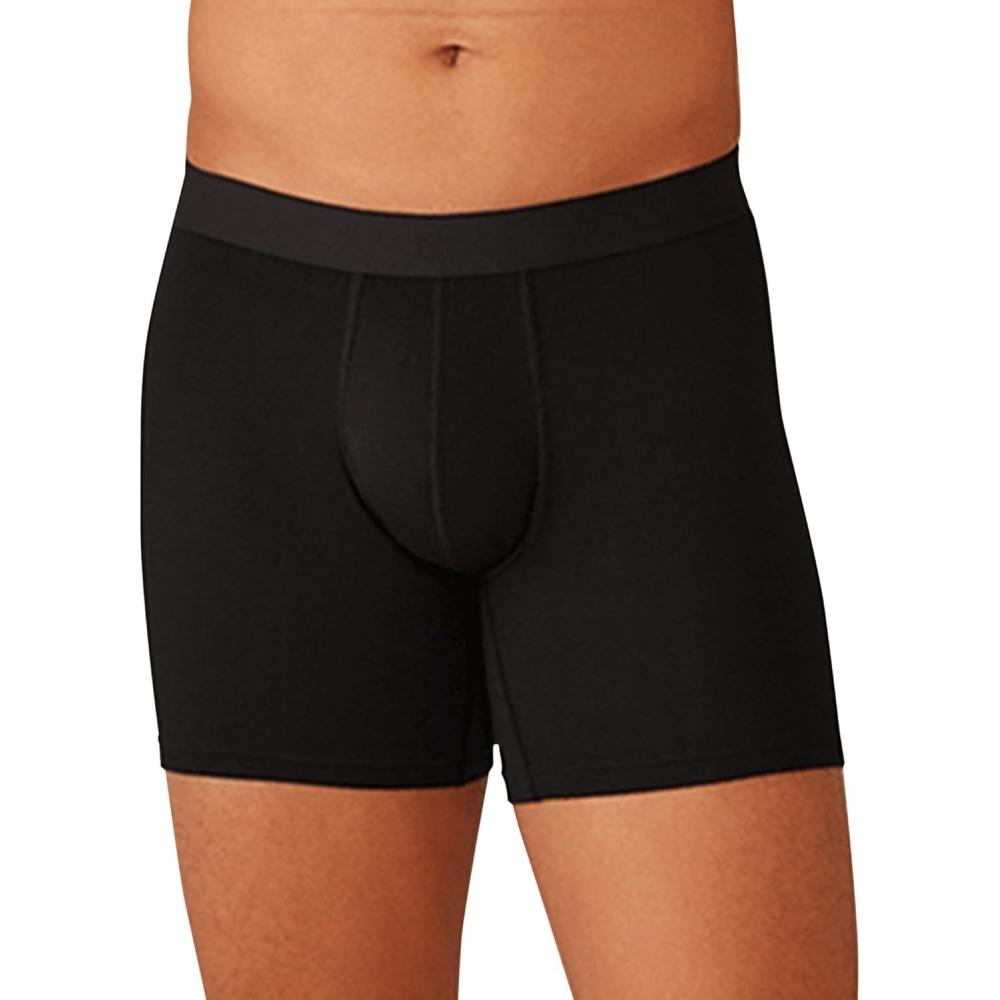 image:imageMeUndies Mens Boxer Briefs 6 Inseam with Breathable and Comfortable Tencel Micro Modal FabricBlack