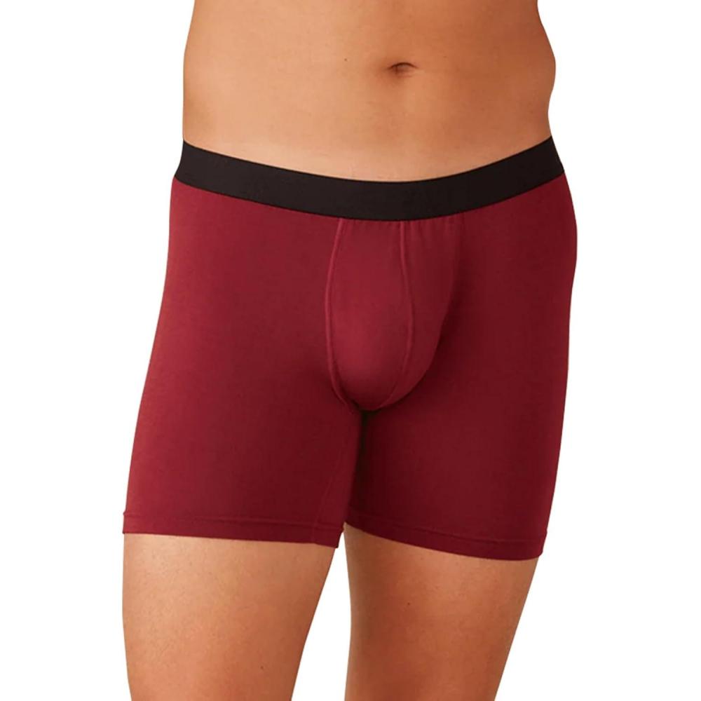 image:imageMeUndies Mens Boxer Briefs 6 Inseam with Breathable and Comfortable Tencel Micro Modal FabricCabernet