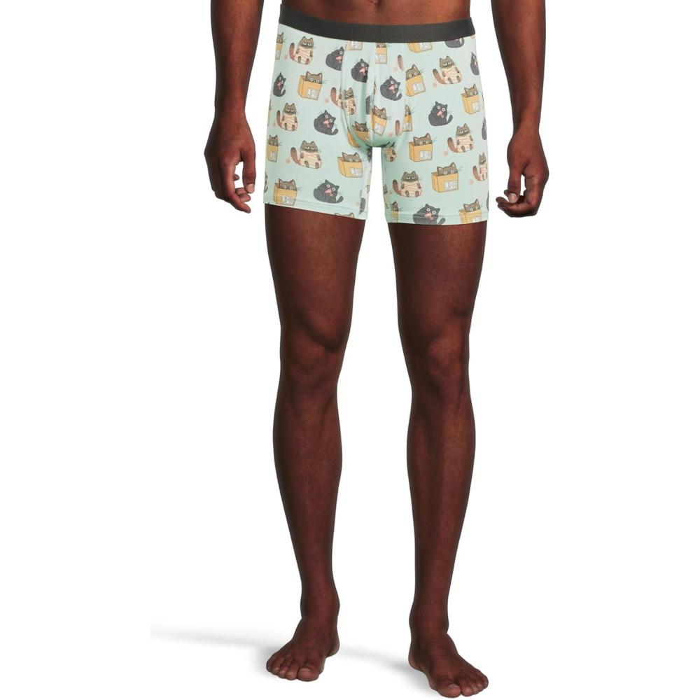image:imageMeUndies  Mens Boxer Briefs  6 Inseam with Breathable and Comfortable Tencel Micro Modal FabricCats Being Cats