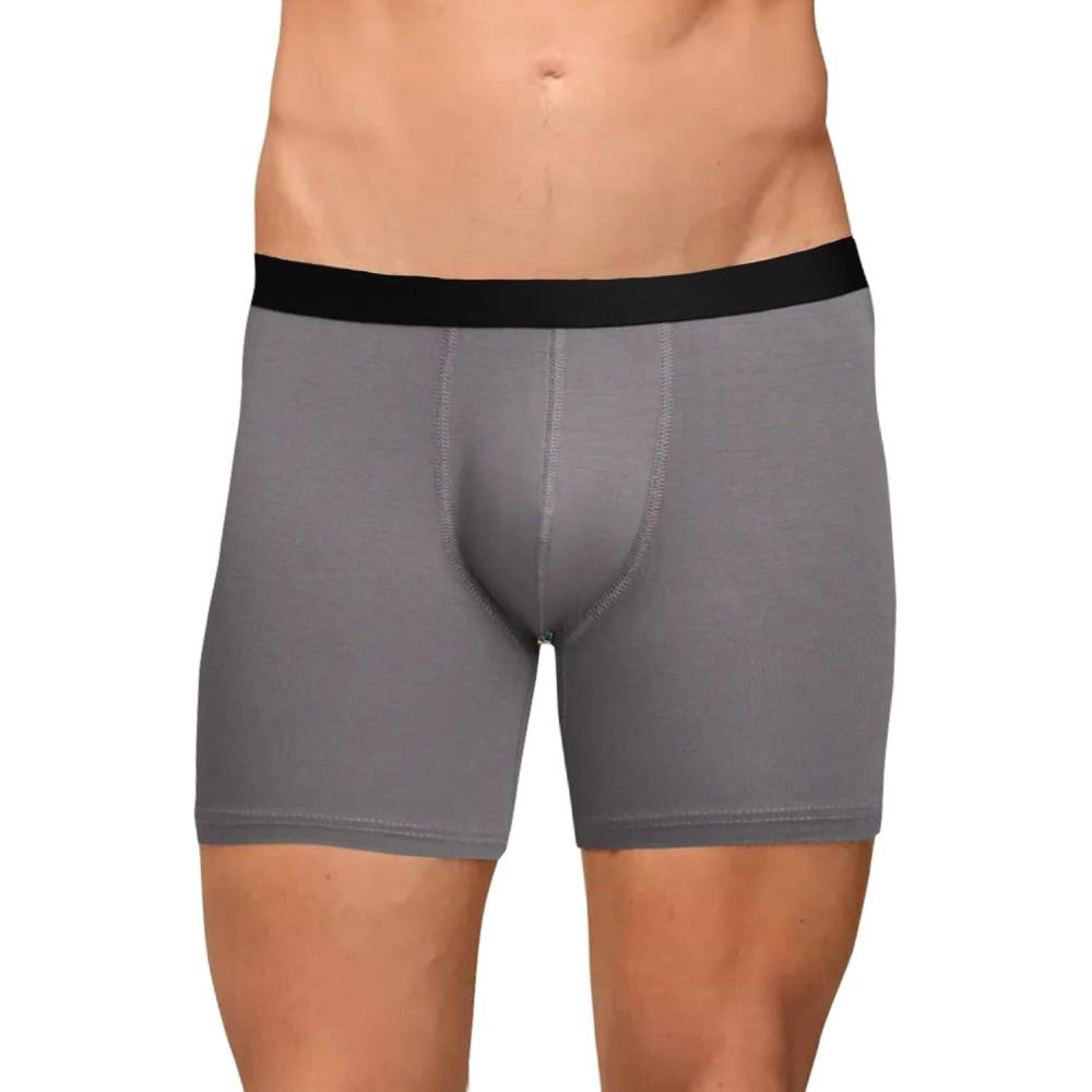 image:imageMeUndies  Mens Boxer Briefs  6 Inseam with Breathable and Comfortable Tencel Micro Modal FabricGrey