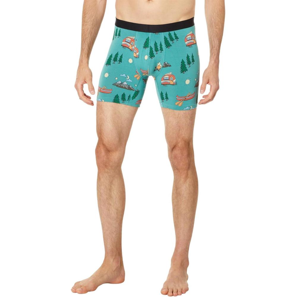 image:imageMeUndies Mens Boxer Briefs 6 Inseam with Breathable and Comfortable Tencel Micro Modal FabricHappy Camper